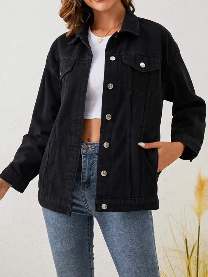 Veste en jean noire CLARÉ