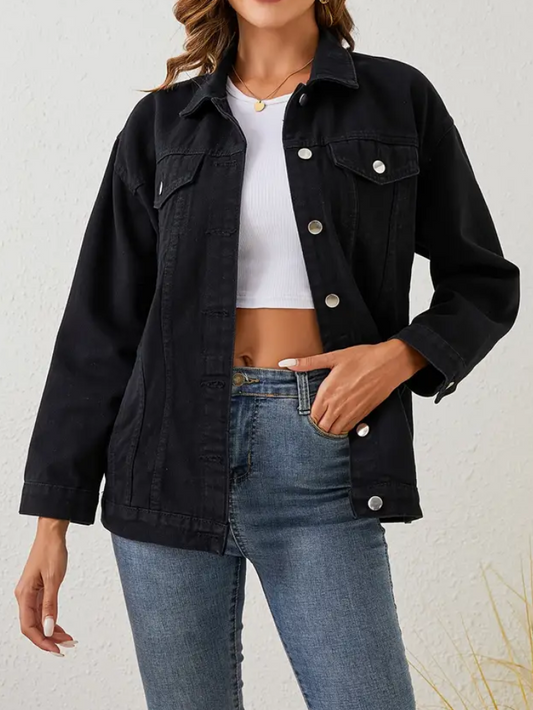 Veste en jean noire CLARÉ