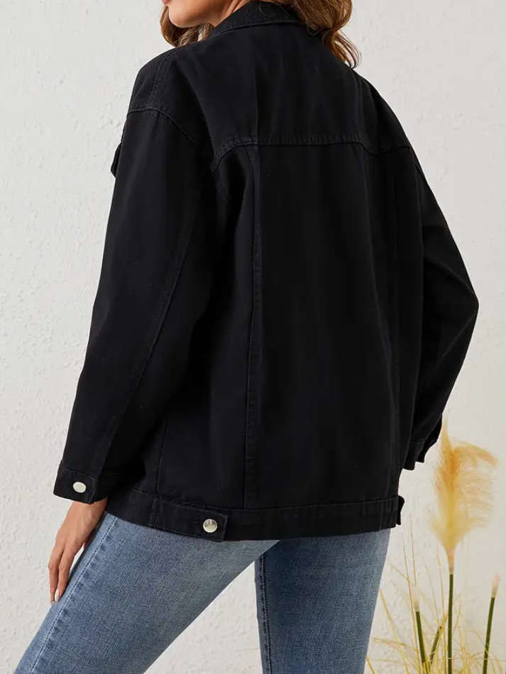 Veste en jean noire CLARÉ